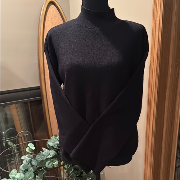 Evereve Black Cowl Neck Turtleneck Sweater - Picture 1 of 1